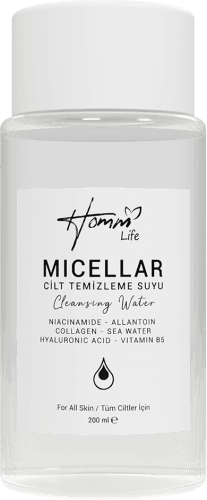 HOMM LIFE MICELLAR CİLT TEMİZLEME SUYU 200 ml