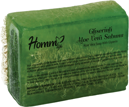 HOMM LIFE GLİSERİNLİ ALOE VERA SABUNU 130 GR
