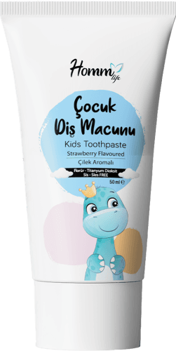 HOMM LIFE ÇOCUK DİŞ MACUNU ÇİLEK AROMALI 50 ML