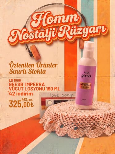 HOMM LIFE GEESB  IMPERRA VÜCUT LOSYONU 190 ML