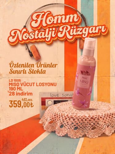 HOMM LIFE MISQ VÜCUT LOSYONU 190 ML