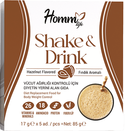 HOMM LIFE FINDIK AROMALI  SHAKE & DRINK 17 GR X 5 ADET
