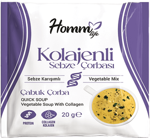 HOMM LIFE SEBZE KARIŞIMLI KOLAJENLİ ÇORBA TEKLİ 20 GR