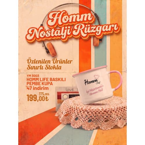 HOMM LIFE BASKILI PEMBE KUPA
