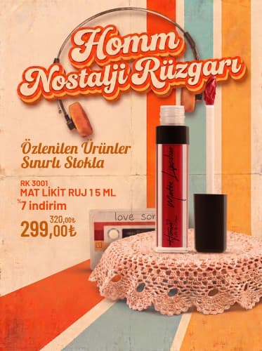 HOMM LIFE MAT LİKİT RUJ 1 5 ML