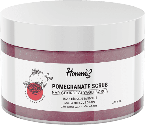 HOMM LIFE NAR ÇEKİRDEĞİ YAĞLI BİTKİ TANECİKLİ SCRUB 250 ML