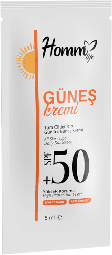 TESTER - HOMM LIFE 50 SPF GÜNEŞ KREMİ 5 ML