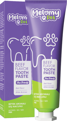 MELOMY PET BİFTEK AROMALI DİŞ MACUNU 50 ML
