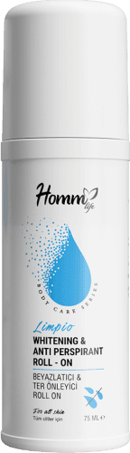 HOMM LIFE LIMPIO BEYAZLATICI & TERLEME ÖNLEYİCİ ROLL ON 75 ML
